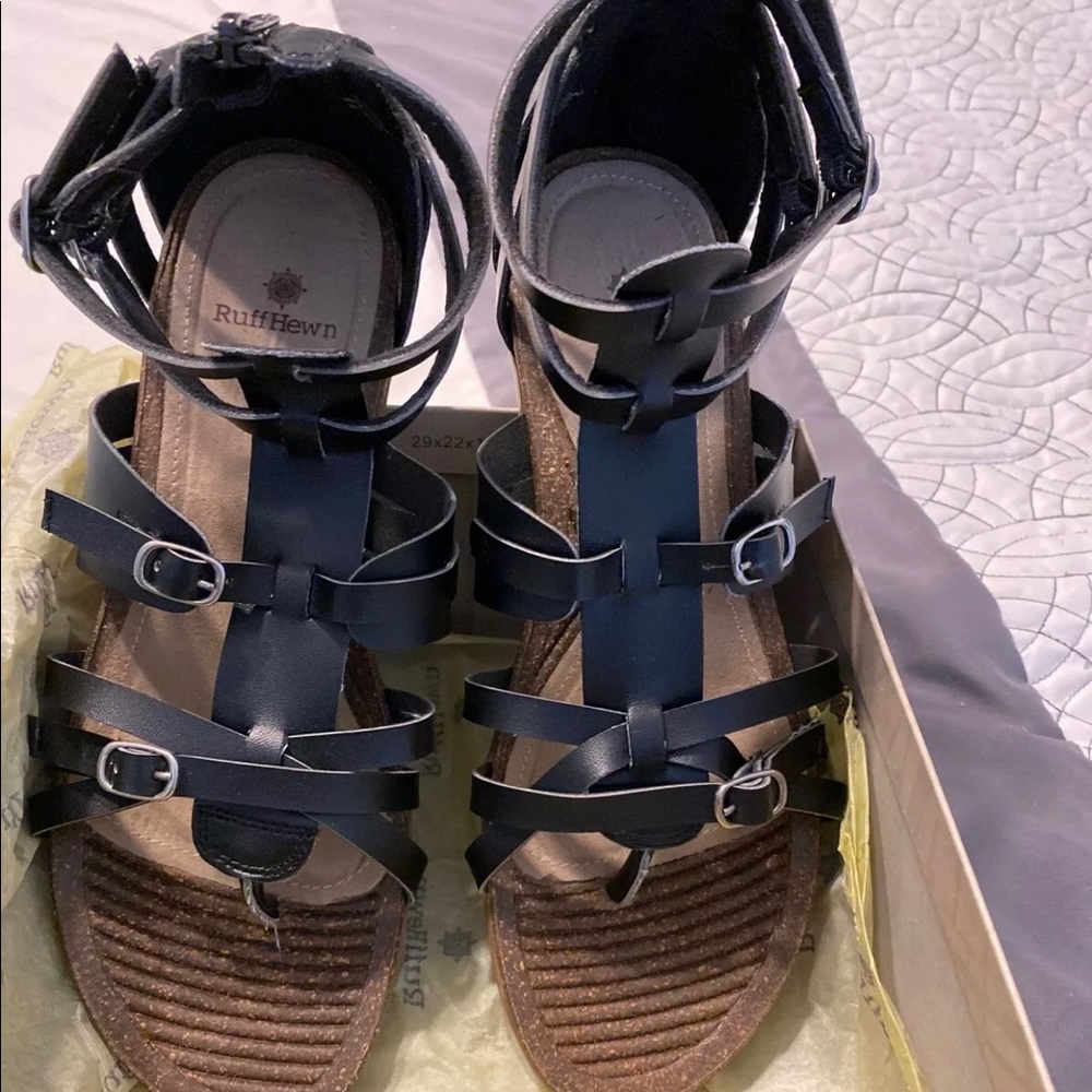 Ruff Hewn gladiator sandal black